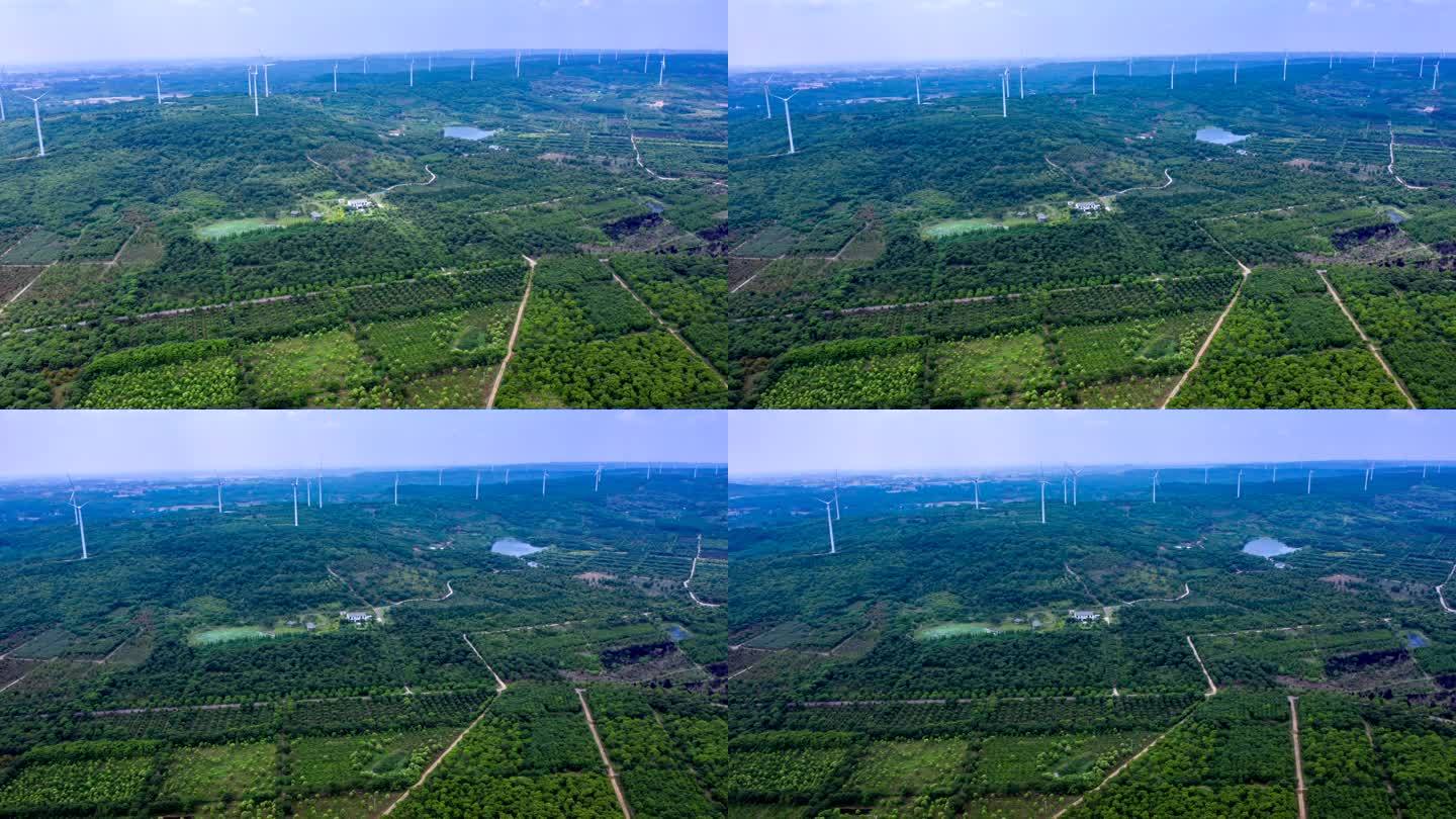 绿色环保风力发电延时摄影