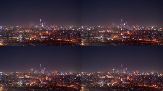 北京城市夜景延时