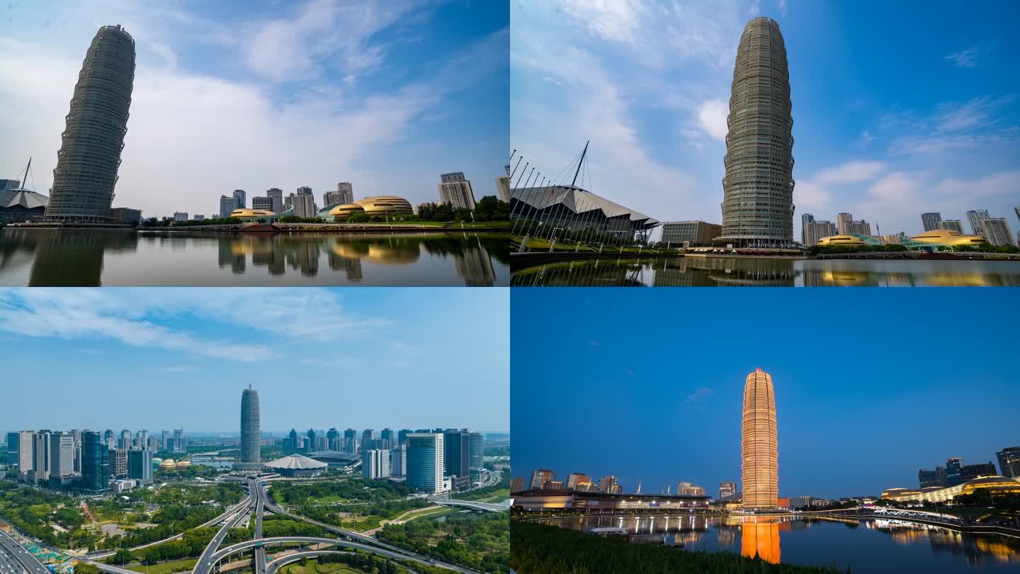 河南郑州国际会展中心大玉米各角度延时