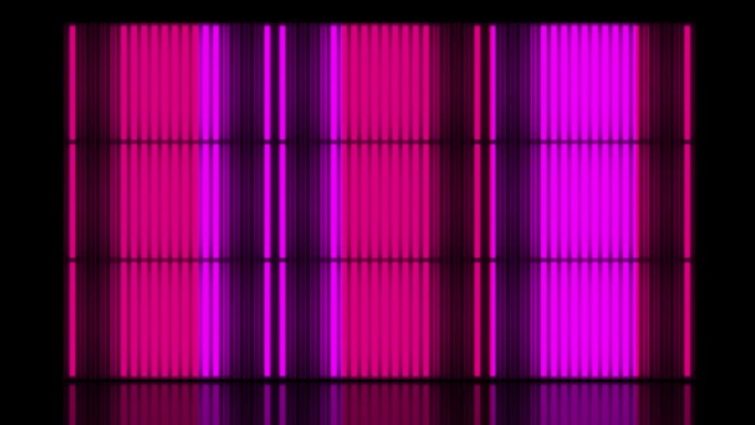 粉红色紫红色霓虹灯荧光灯棒讲台舞台抽象彩色背景与明亮的霓虹灯发光的光线和发光的线条背景。循环的背景。