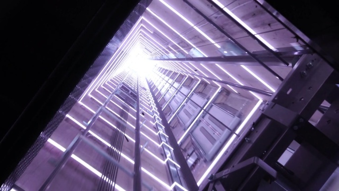 电梯井的照明效果