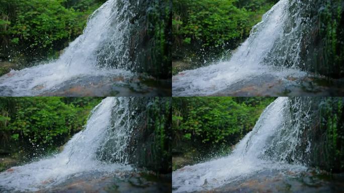 泉水流淌山泉水水流河流