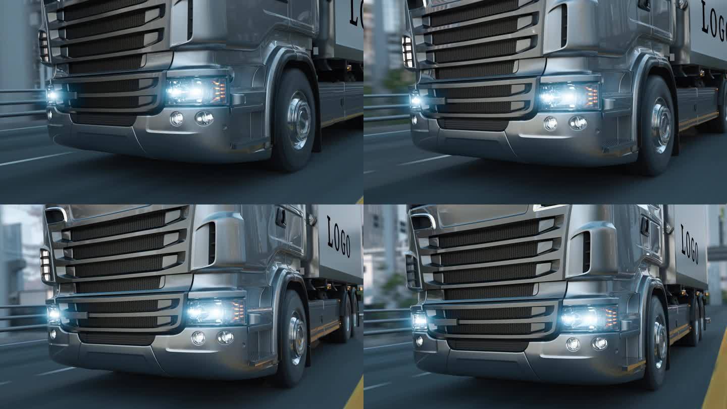 卡车运输物流AE模版