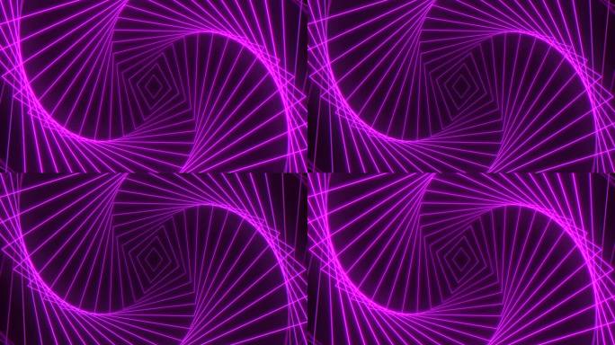 脉冲跟踪霓虹紫色钻石在螺旋黑色梯度