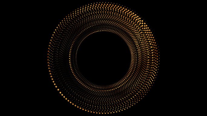 金色虚线圆形状抽象几何运动背景
