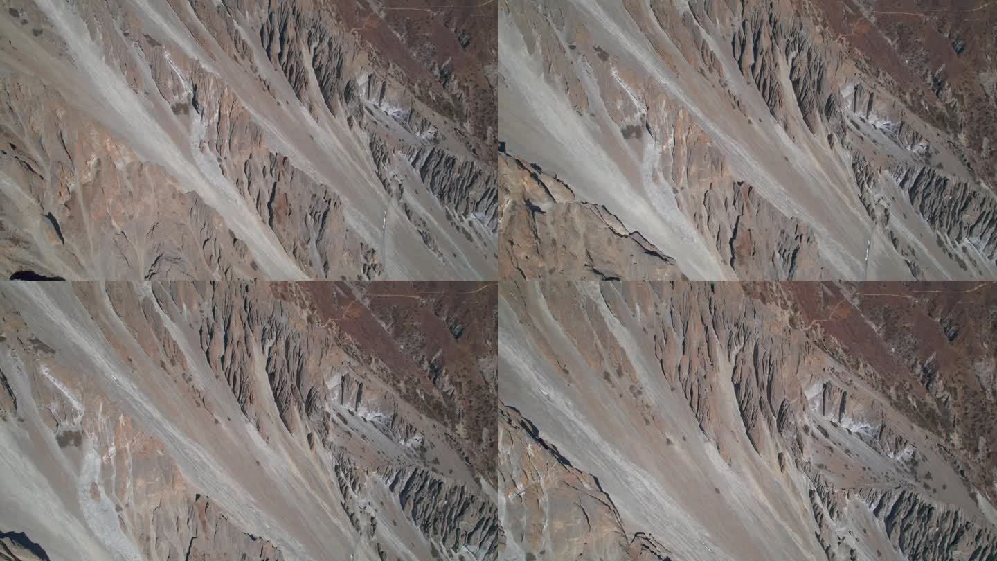 空中拍摄的一群徒步旅行者在高喜马拉雅山脉的蒂利科大本营。徒步探险，挑战，安全和旅游喜马拉雅山脉的概念