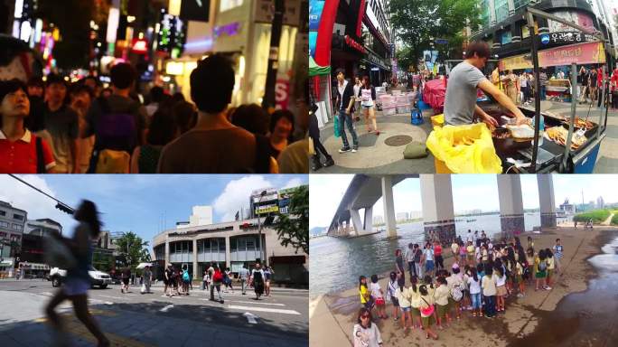 百姓生活 繁华街道 城市建筑