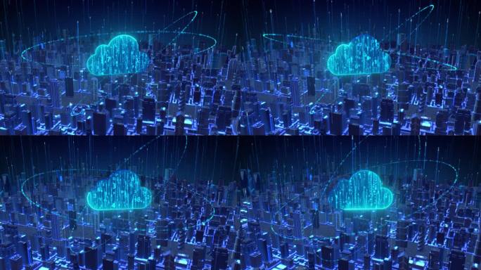 云计算和智慧城市科技概念
