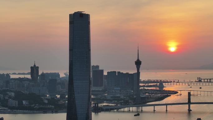 珠海澳门日出朝霞