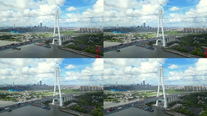 上海徐浦大桥风景航拍【4K60】