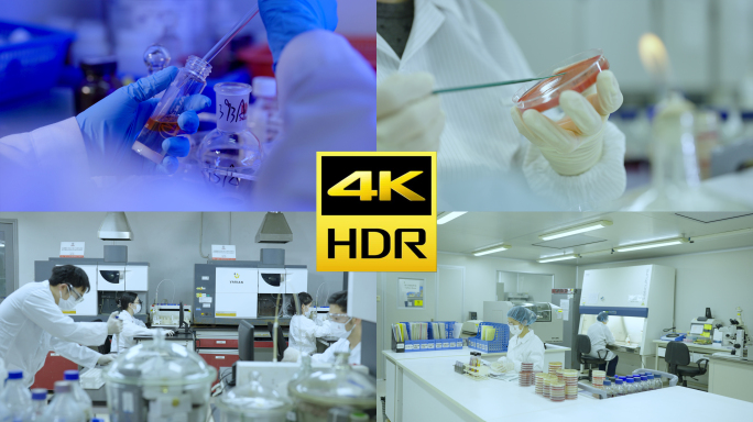 【有版权】4K医疗微生物化学科学实验室