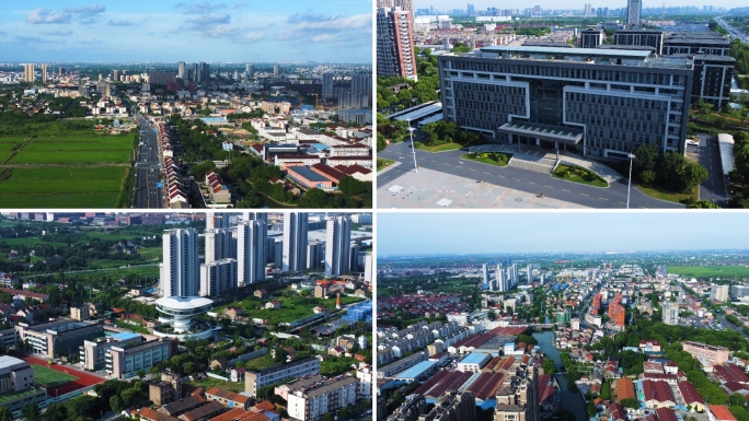 嘉兴余新镇航拍合集