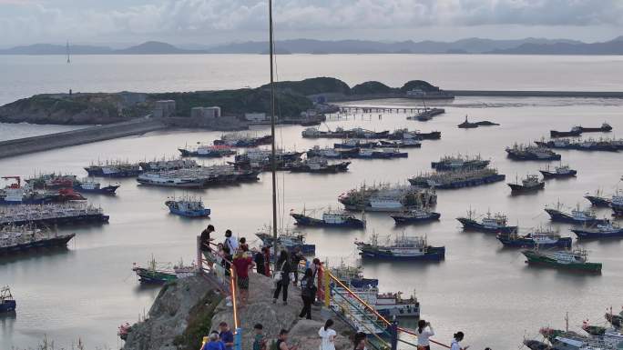 台州温岭石塘麒麟山航拍