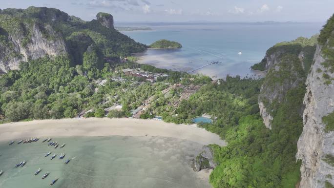 HDR泰国甲米莱雷海岛海滨风情自然风光