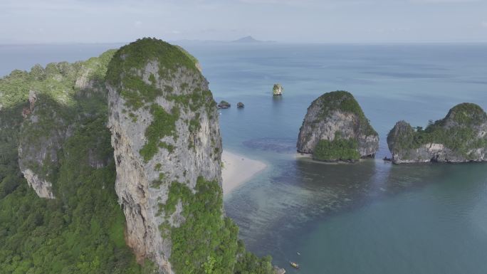 HDR泰国甲米莱雷海岛海滨风情自然风光