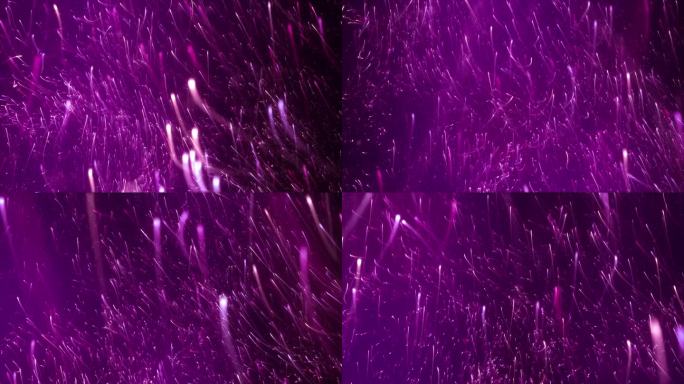 霓虹紫色粉红色能量光条纹粒子展示环背景