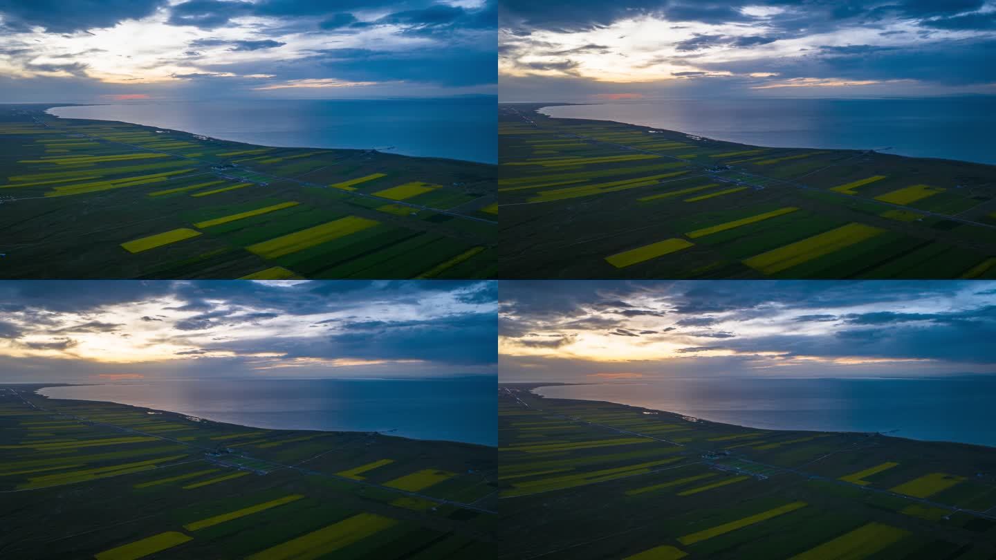 青海湖日落