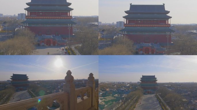 俯拍北京鼓楼全景 WJ