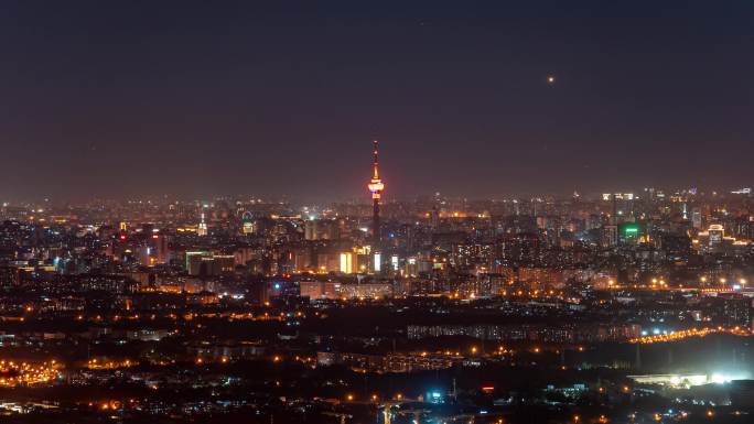 北京海淀夜景延时