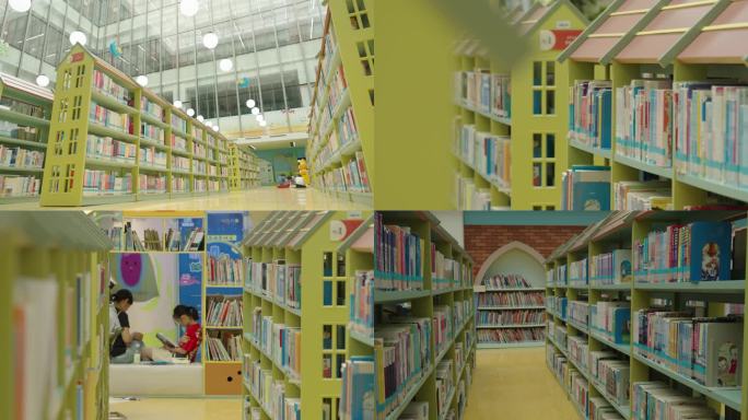 图书馆儿童区域书架