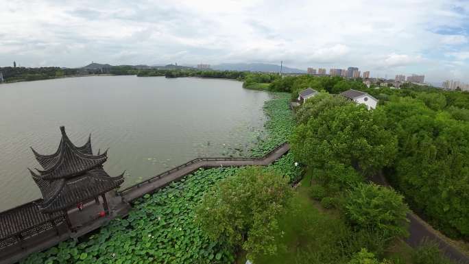 穿越机 浙江 杭州 湘湖  院士岛21