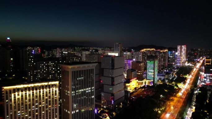 大连城市夜景航拍