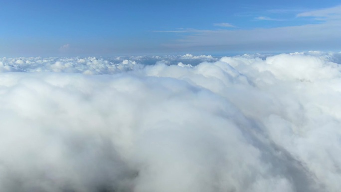 航拍高空云层 云雾翻滚