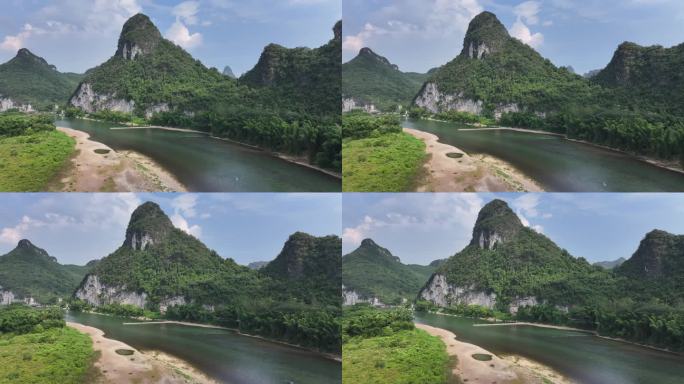 桂林阳朔漓江绿水青山