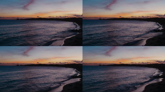 海边晚霞日落夕阳4K视频素材