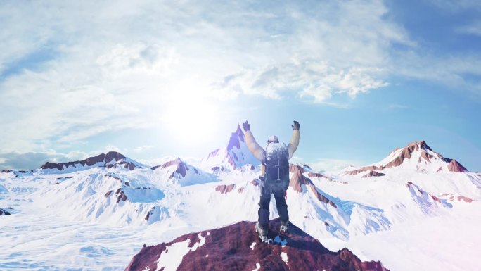 攀登新的高度:一个登山者在山上胜利的惊心动魄的记录