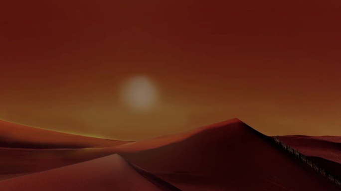 3S-沙漠夕阳 舞美动画