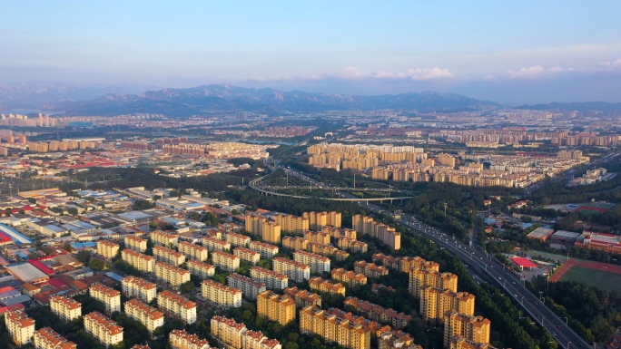 4K城阳鸟瞰大全景