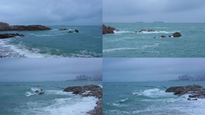 海水 阴天 海浪