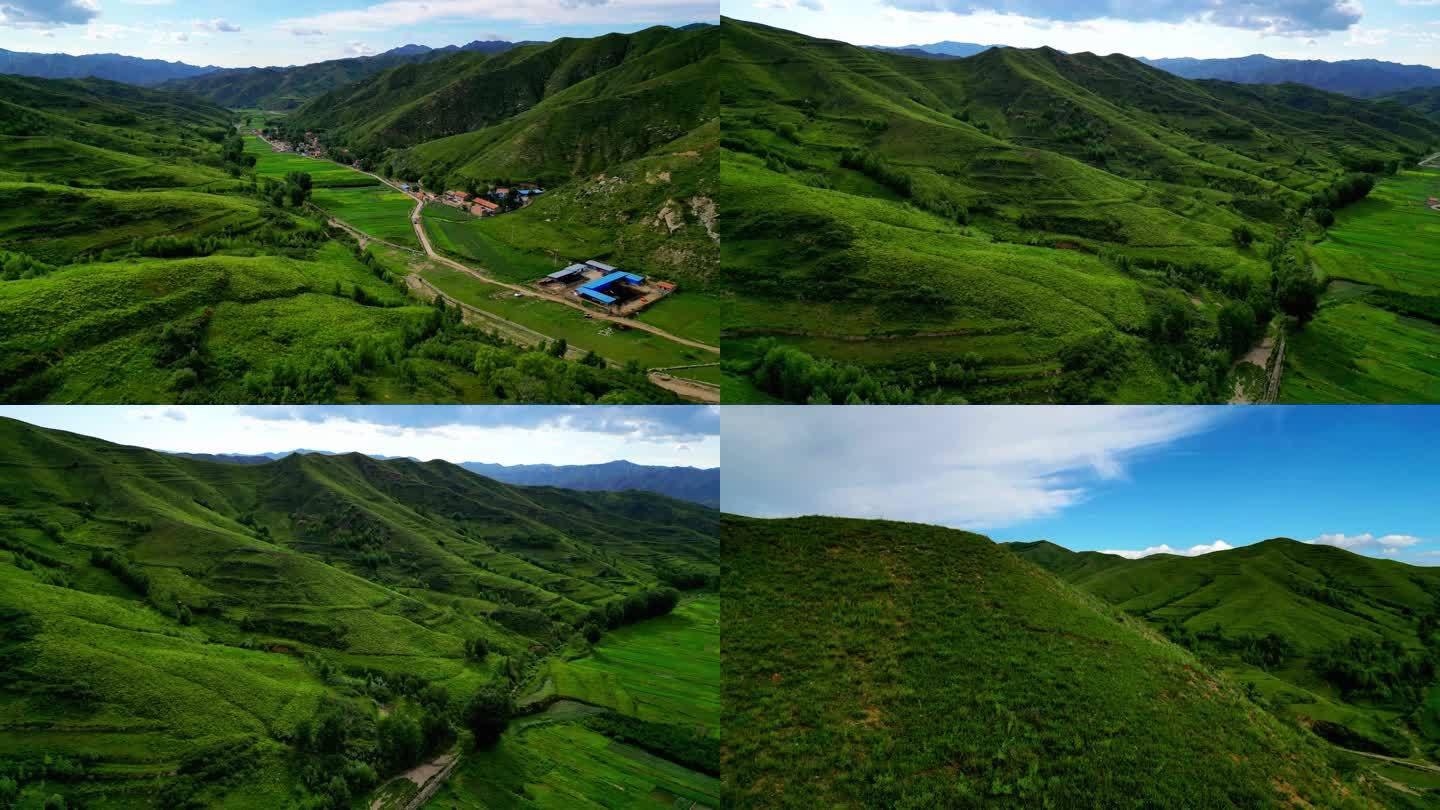 大山 恒山 世外桃源 夏季山脉