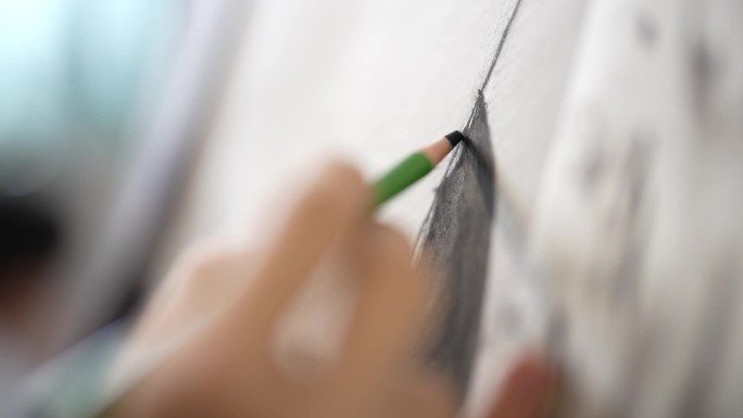 美术素描课美术创作铅笔炭笔绘画写生教学