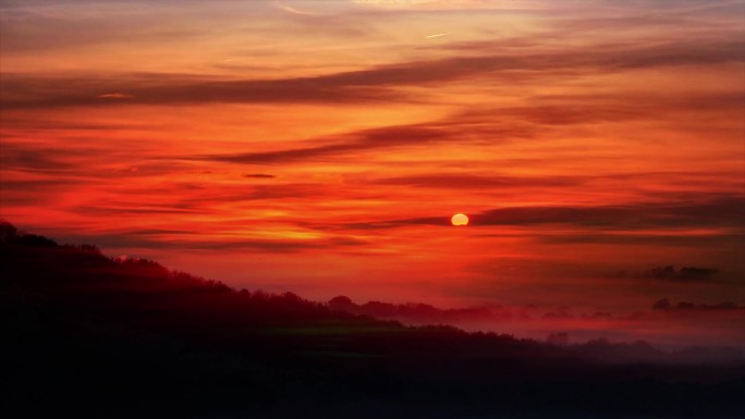 日出云海朝霞云雾
