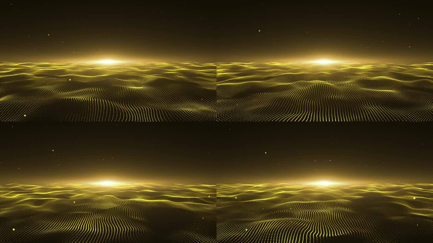 金色粒子海洋4K