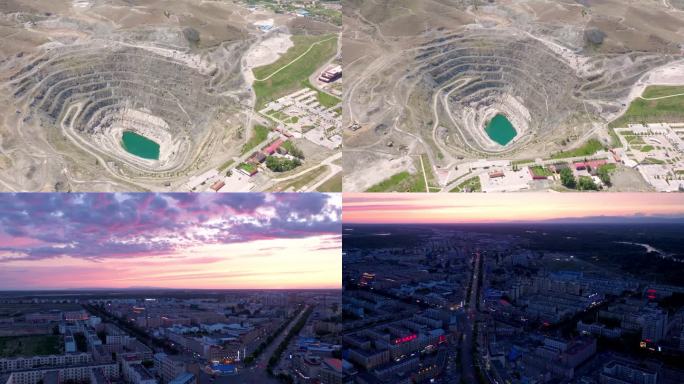 新疆大峡谷/红色地貌/住房/戈壁/航拍