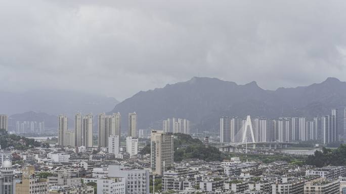 暴风雨来临 台风 延时摄影