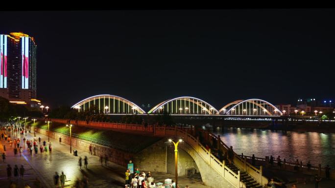 邵阳西湖桥夜景