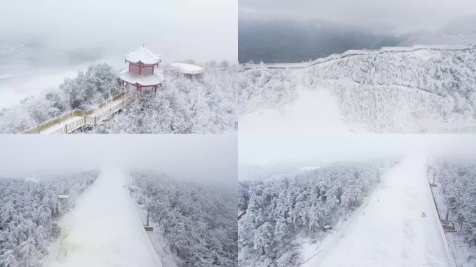 滑雪场 雪山  4K