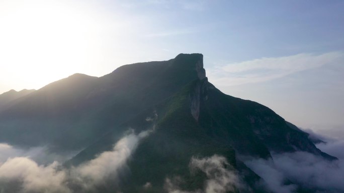 4K长江三峡白帝城夔门三峡之巅云雾环绕