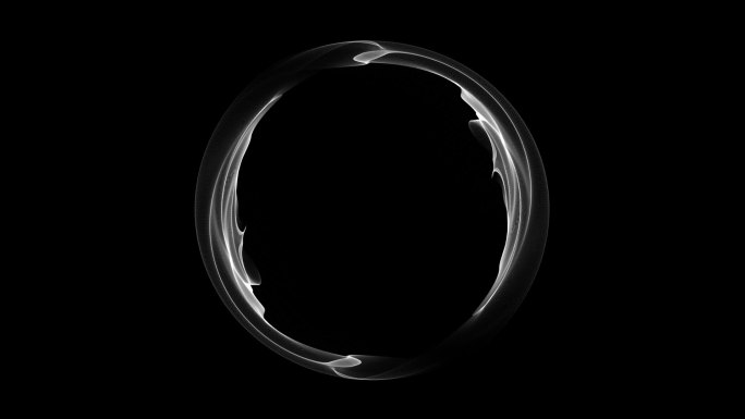 唯美抽象圆环（通道循环）