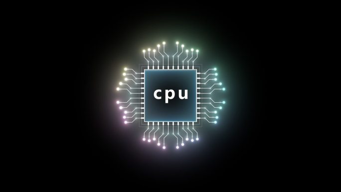 原创AE模板cpu中央处理器计算机处理器