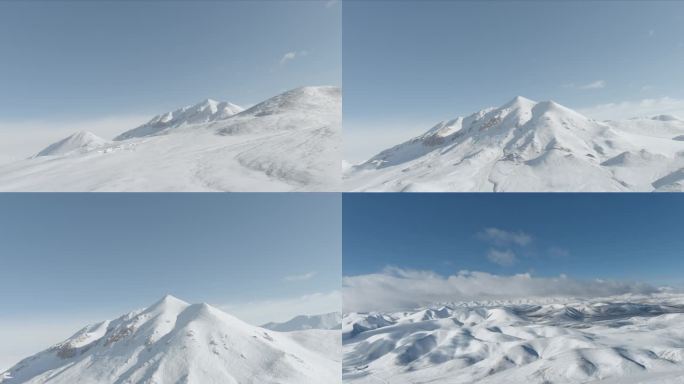 西藏雪山航拍