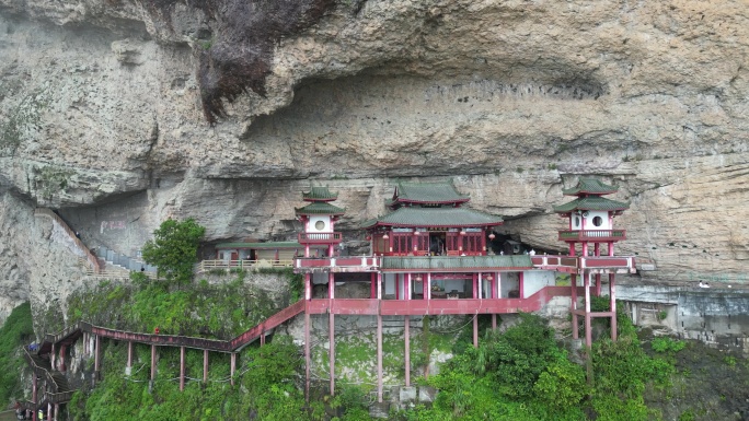 福建漳州灵通风景区悬空寺