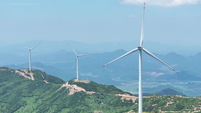 高山风力发电新能源航拍