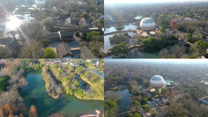 杭州景区西溪湿地植物园公园唯美大自然美景