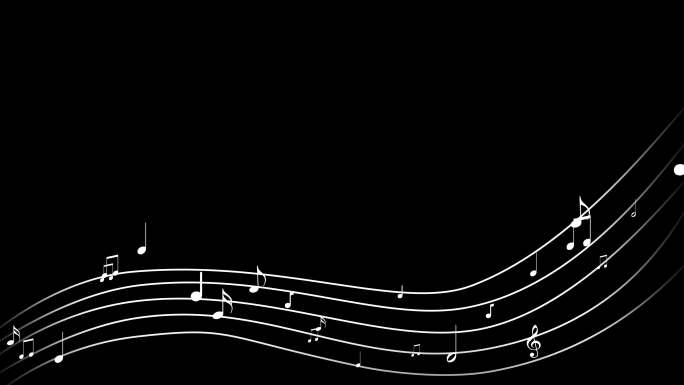 五线谱音符AE模板