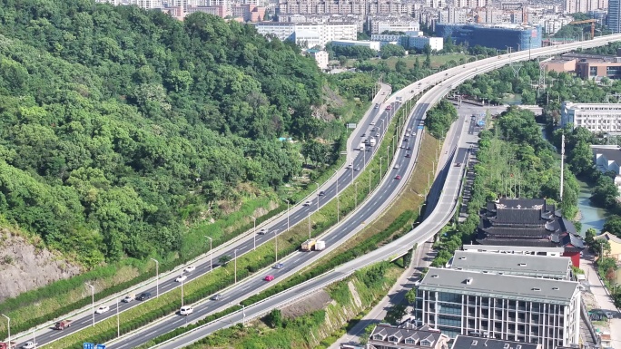 台州温岭东环路航拍